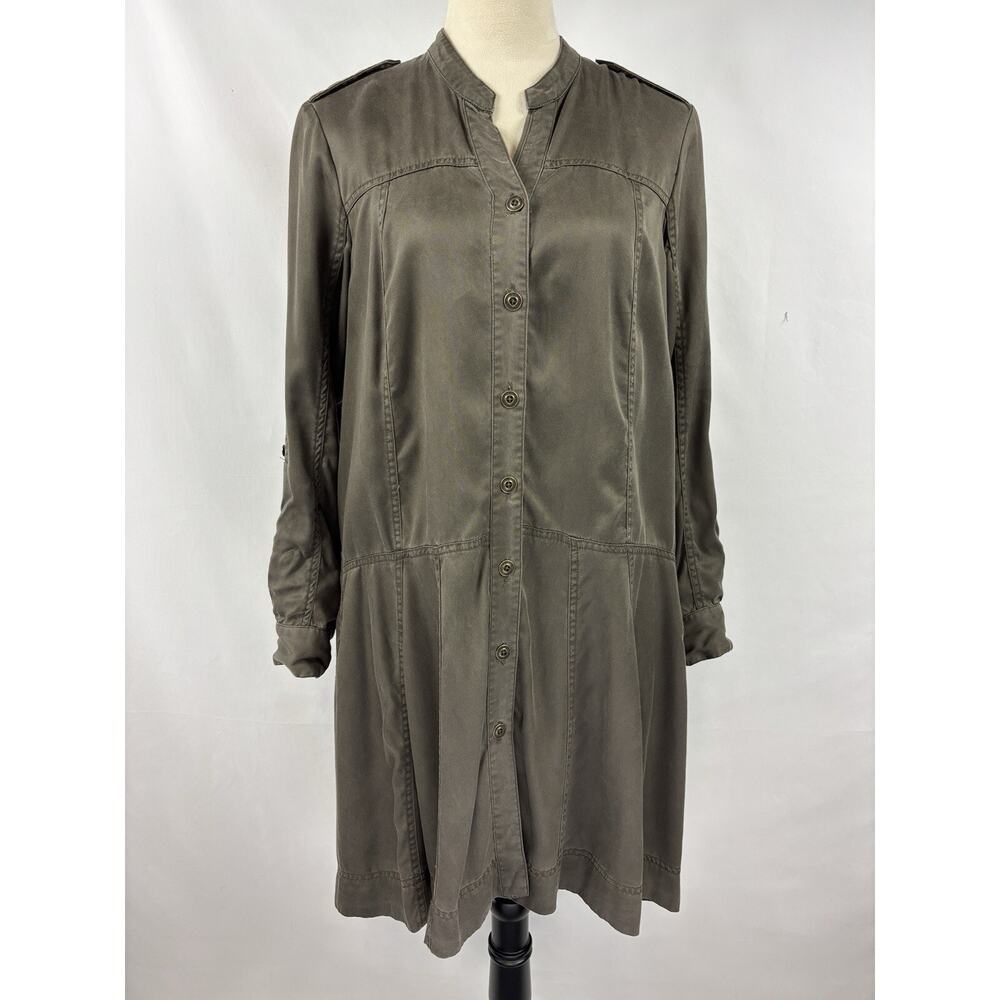 Holding Horses Mariona Anthropologie Shirt Dress Olive Green 4